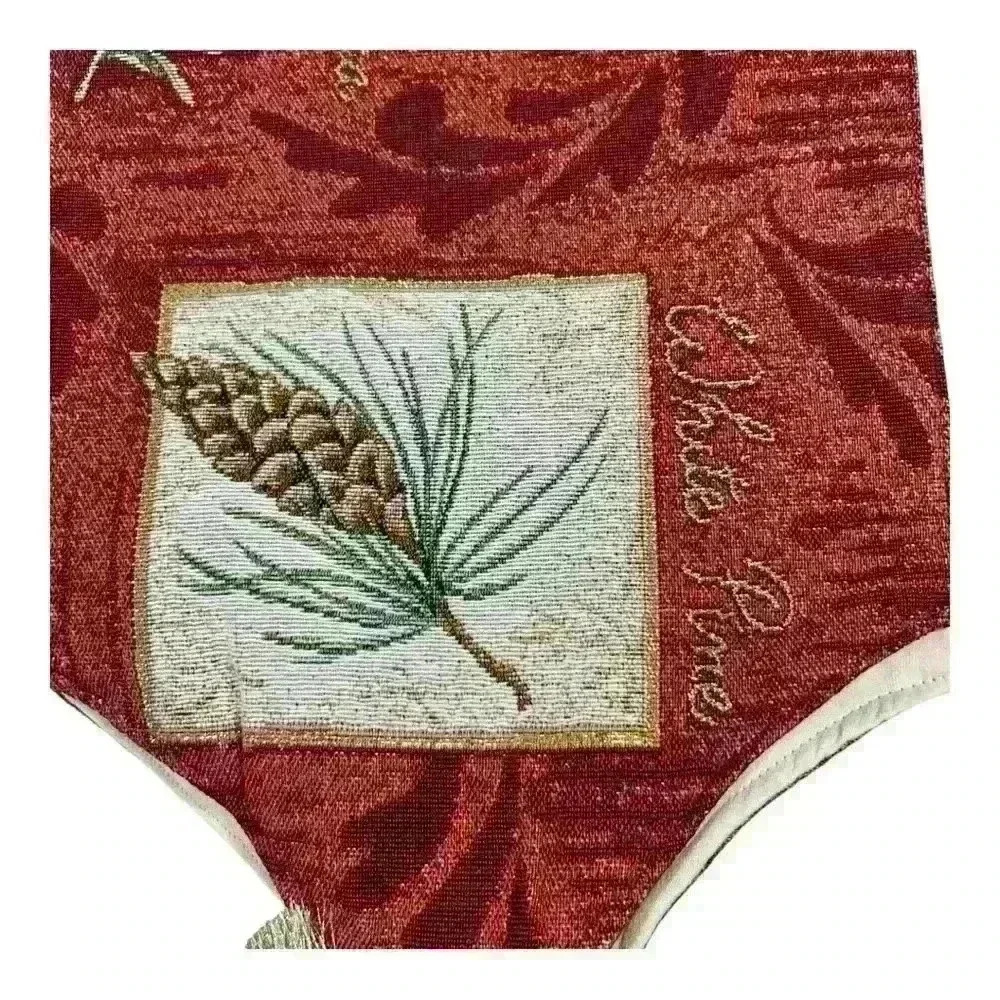 Holiday Foliage Tapestry Table Runner - Picture 4 of 6